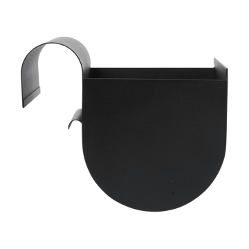 Maceta para balcón Uma small 20 cm - Black - Ferm Living