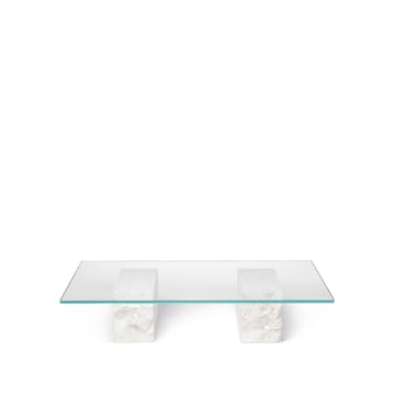 Mesa de centro Mineral - Vidrio, base de mármol - Ferm Living