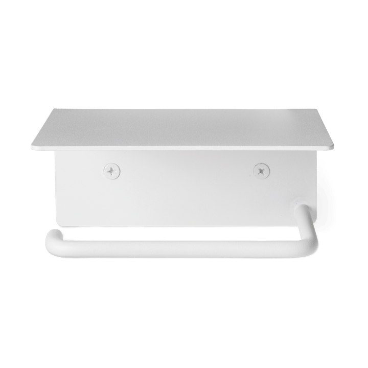 Portarrollos para papel higiénico Dora con estante - White - ferm LIVING