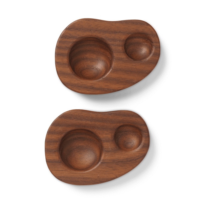 Set de 2 hueveras Cairn - Dark brown - ferm LIVING