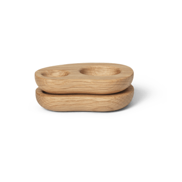 Set de 2 hueveras Cairn - Oak - ferm LIVING