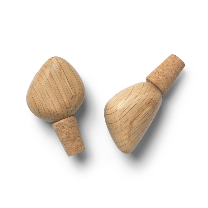 Set de 2 tapones de vino Cairn - Oak - ferm LIVING