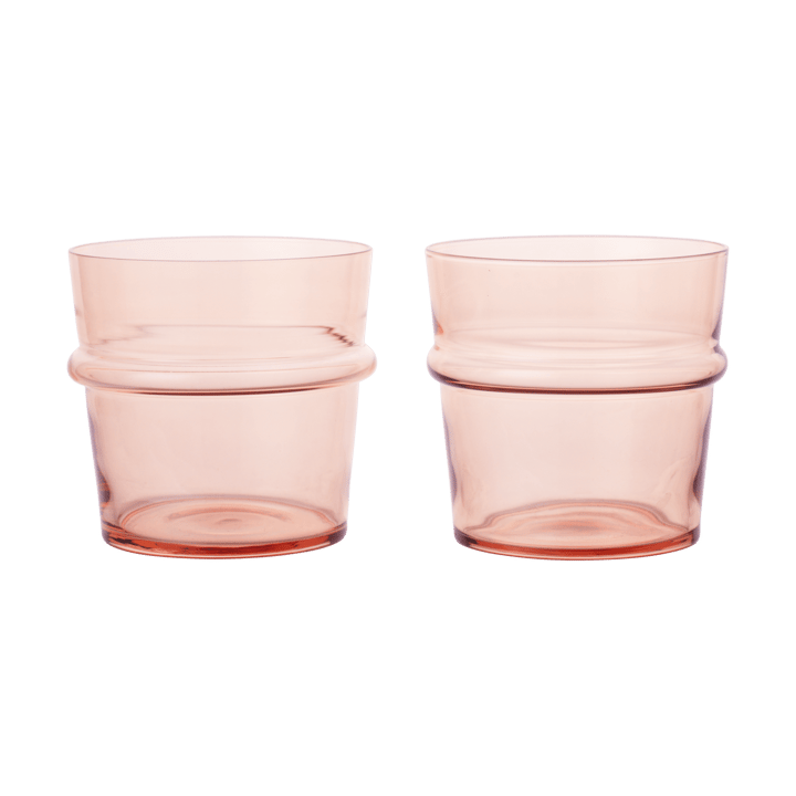 Vaso Boya bajo 30 cl, 2-pack - Blush - Ferm Living