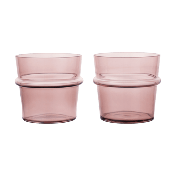 Vaso Boya bajo 30 cl, 2-pack - Mauve - Ferm Living