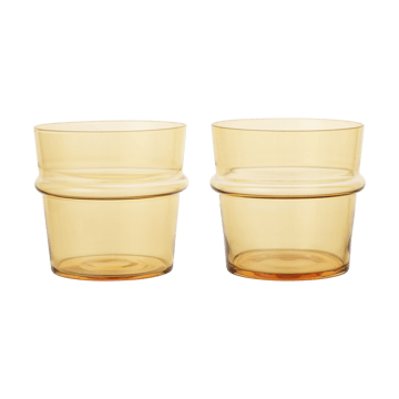 Vaso Boya bajo 30 cl, 2-pack - Yellow - Ferm Living