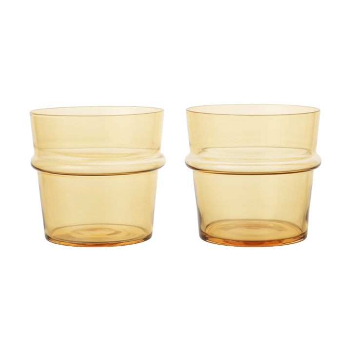 Vaso Boya bajo 30 cl, 2-pack, Yellow Ferm Living