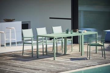 Mesa de comedor extensible Aria 140-200 cm - Sage green - Fiam