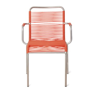 Silla con reposabrazos Mya aluminio - Orange - Fiam