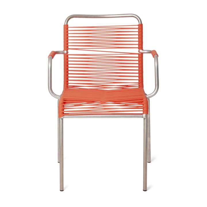 Silla con reposabrazos Mya aluminio - Orange - Fiam