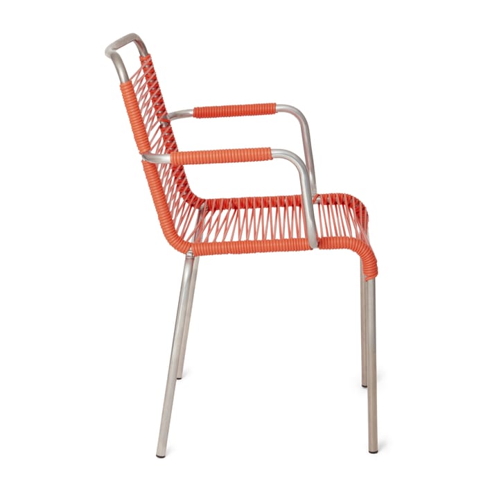 Silla con reposabrazos Mya aluminio - Orange - Fiam