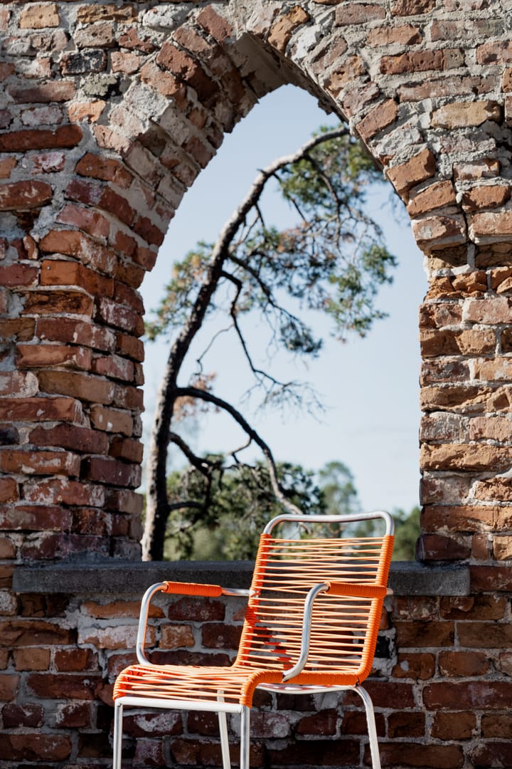 Silla con reposabrazos Mya aluminio - Orange - Fiam