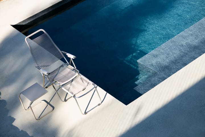 Silla para tomar el sol con reposapiés Spaghetti - Grey - Fiam