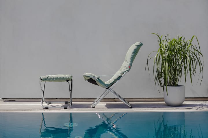 Silla para tomar el sol Fiesta Soft - Tela sage green, estructura de aluminio - Fiam