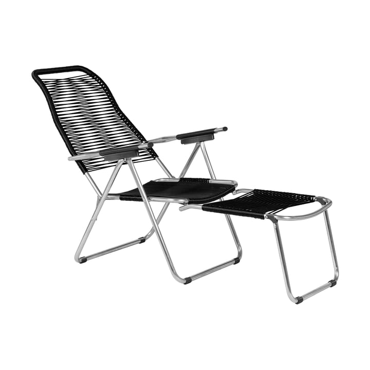 Silla para tomar el sol Spaghetti, Negro Fiam