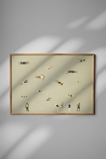 Lámina Swimmers - Beige, 50x70 cm - Fine Little Day