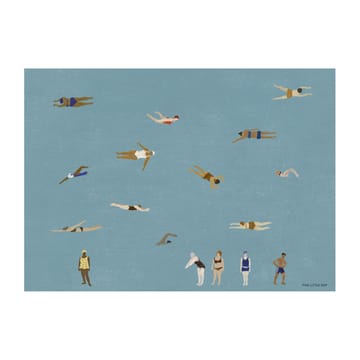 Lámina Swimmers - Blue, 50x70 cm - Fine Little Day