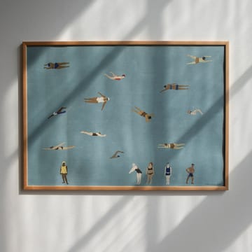 Lámina Swimmers - Blue, 50x70 cm - Fine Little Day