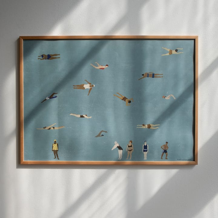 Lámina Swimmers, Blue, 50x70 cm Fine Little Day