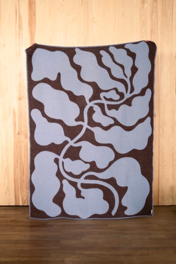 Manta Leaves 130x180 cm - Blue-brown - Fine Little Day