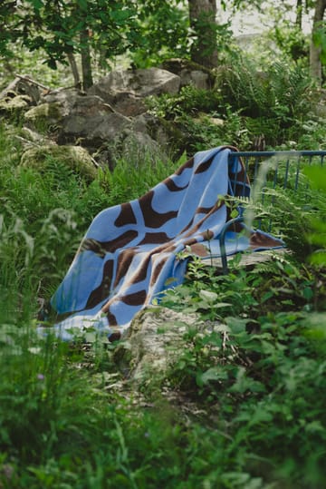 Manta Leaves 130x180 cm - Blue-brown - Fine Little Day