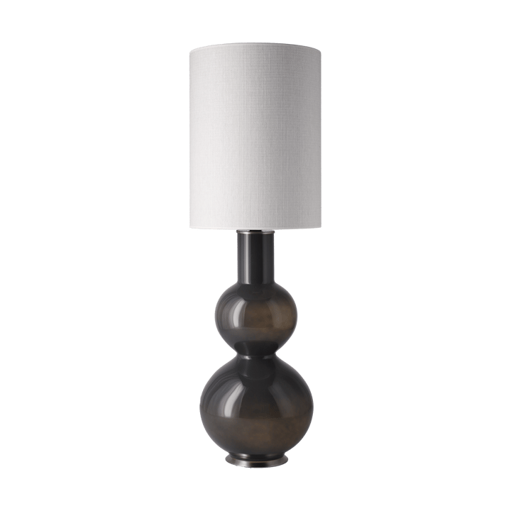 Lámpara de mesa Augusta base de lámpara gris, Babel Beige L Flavia Lamps