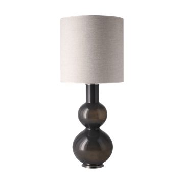 Lámpara de mesa Augusta base de lámpara gris - London Beige M - Flavia Lamps