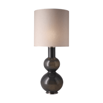 Lámpara de mesa Augusta base de lámpara gris - Milano Tostado M - Flavia Lamps