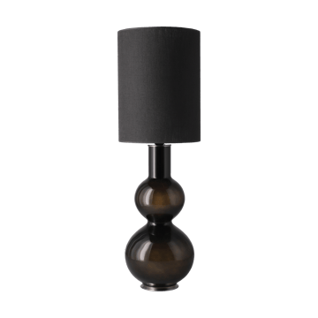 Lámpara de mesa Augusta base de lámpara negra - Lino Negro L - Flavia Lamps