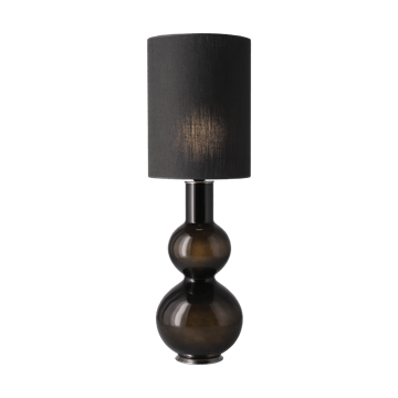 Lámpara de mesa Augusta base de lámpara negra - Lino Negro L - Flavia Lamps