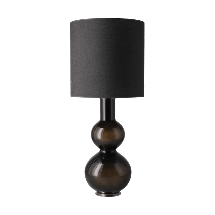 Lámpara de mesa Augusta base de lámpara negra - Lino Negro M - Flavia Lamps