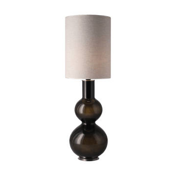 Lámpara de mesa Augusta base de lámpara negra - London Beige L - Flavia Lamps