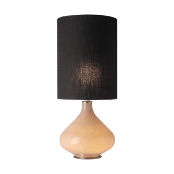 Lámpara de mesa Flavia base de lámpara beige - Lino Negro L - Flavia Lamps