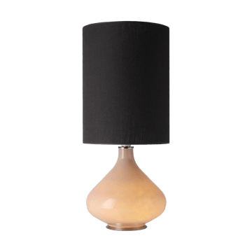 Lámpara de mesa Flavia base de lámpara beige - Lino Negro L - Flavia Lamps