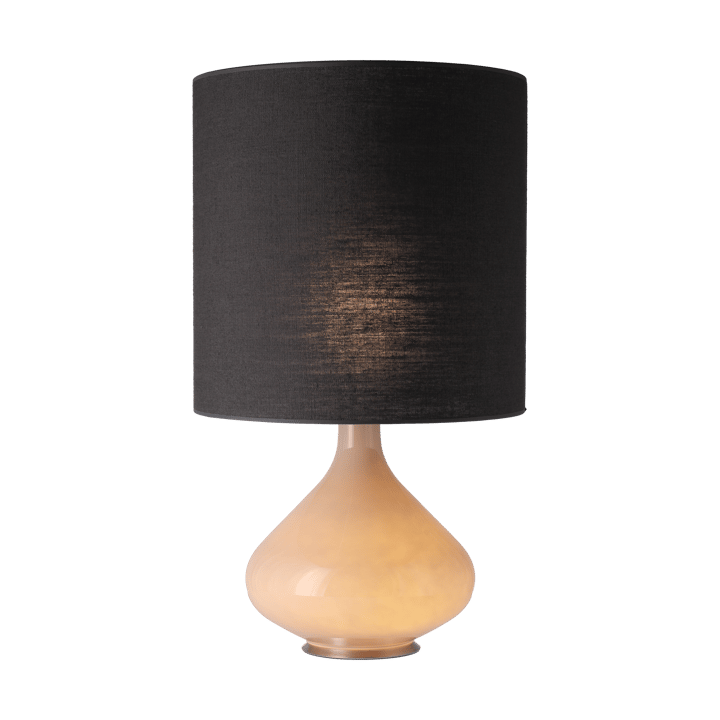 Lámpara de mesa Flavia base de lámpara beige - Lino Negro M - Flavia Lamps