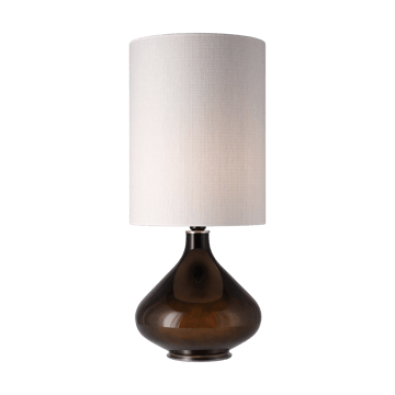 Lámpara de mesa Flavia base de lámpara negra - Babel Beige L - Flavia Lamps