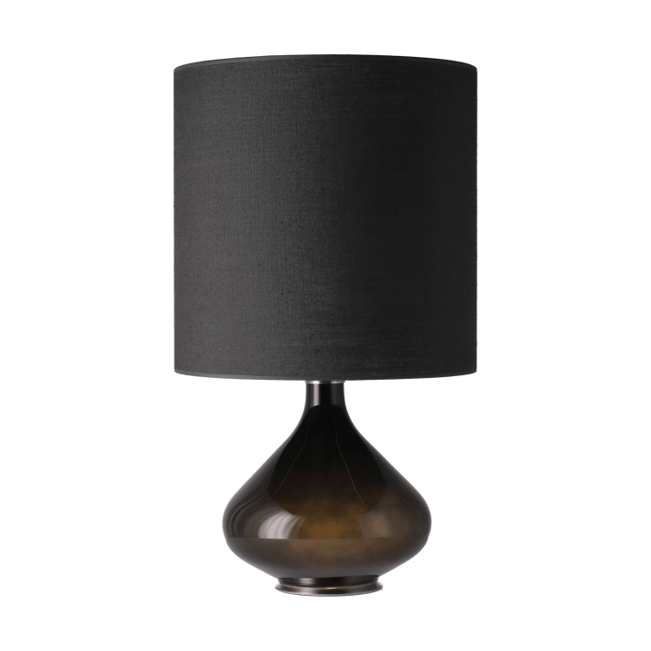 Lámpara de mesa Flavia base de lámpara negra - Lino Negro M - Flavia Lamps