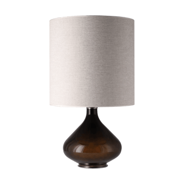 Lámpara de mesa Flavia base de lámpara negra - London Beige M - Flavia Lamps