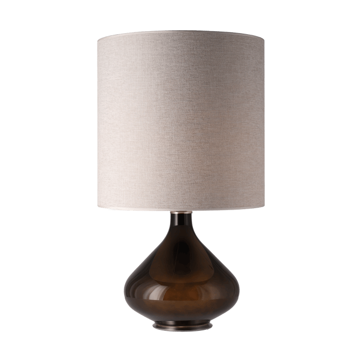 Lámpara de mesa Flavia base de lámpara negra, London Beige M Flavia Lamps