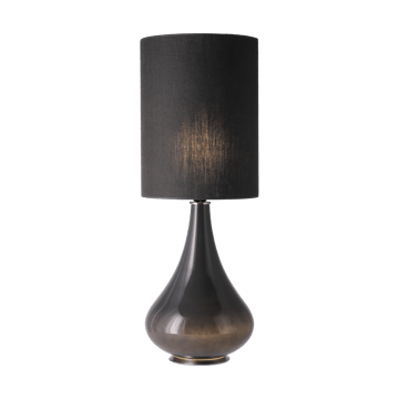 Lámpara de mesa Renata base de lámpara gris - Lino Negro L - Flavia Lamps