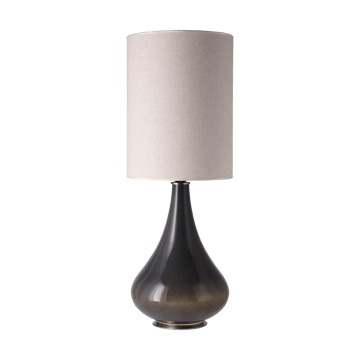 Lámpara de mesa Renata base de lámpara gris - Milano Tostado L - Flavia Lamps