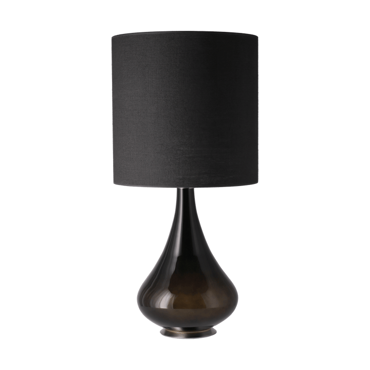 Lámpara de mesa Renata base de lámpara negra - Lino Negro M - Flavia Lamps