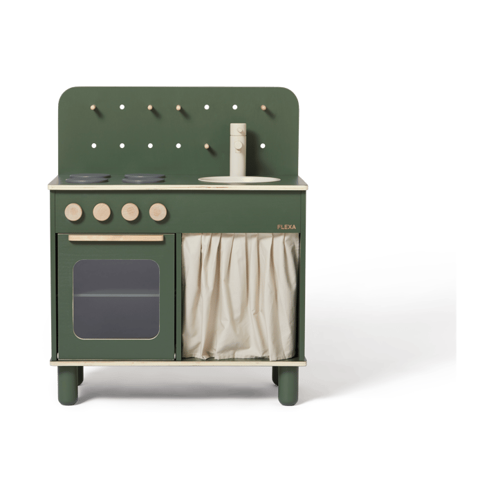 Cocina de juguete Play 60x75 cm, Verde oscuro FLEXA