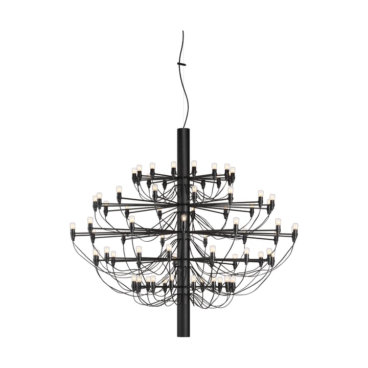 Lámpara de araña 2097 Sarfatti LED - Negro mate 75 lamps - Flos