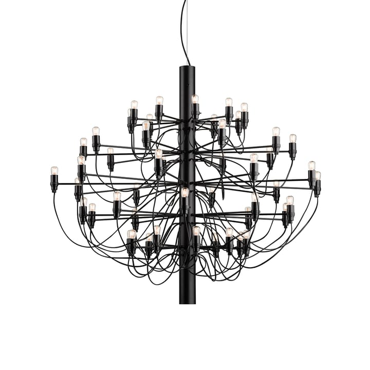 Lámpara de araña 2097 Sarfatti - Negro Mate 50 lamps - Flos