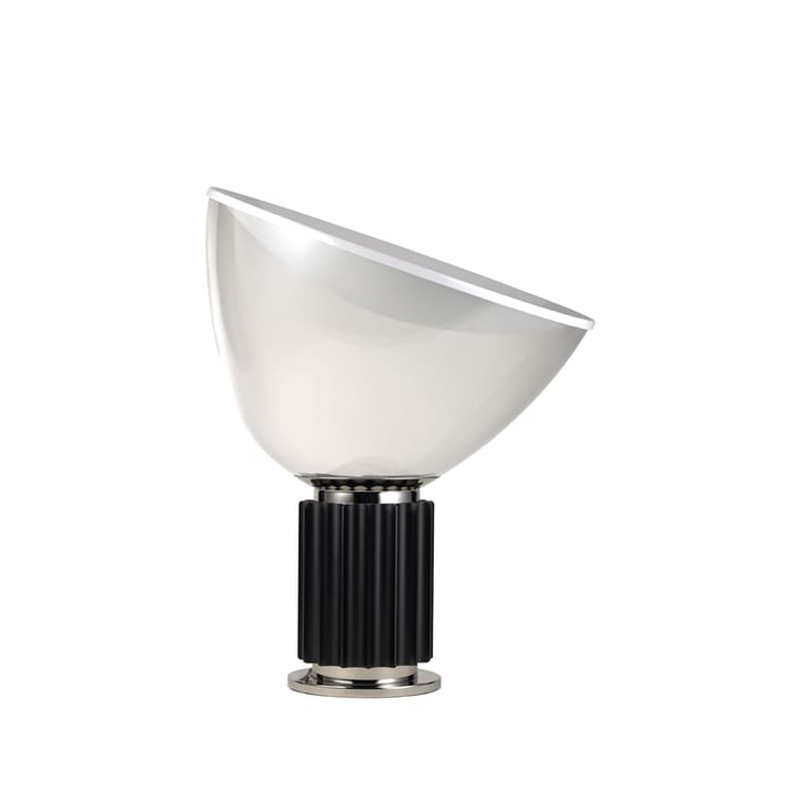 Lámpara de mesa Taccia Small LED 48,5 cm - Negro, cúpula de cristal - Flos