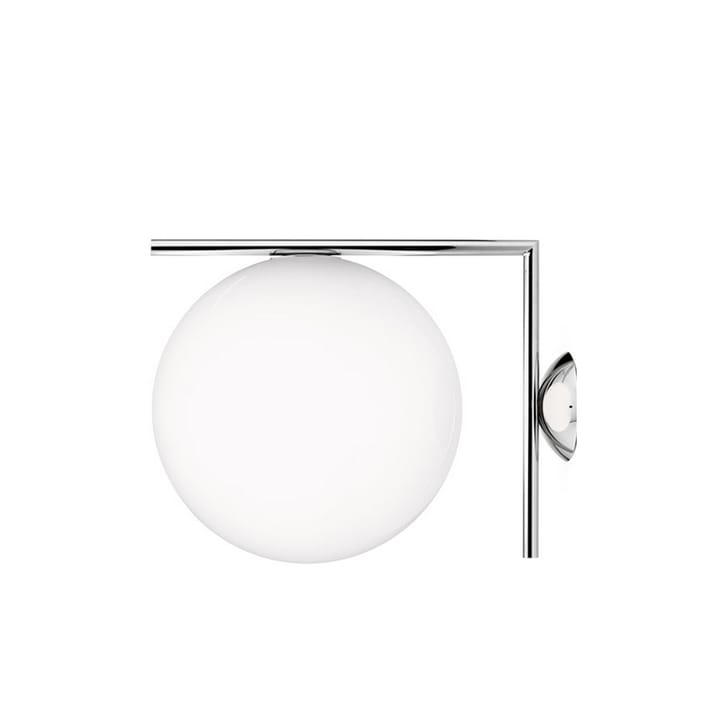 Lámpara de pared IC lights C/W1 - Chrome, opal - Flos