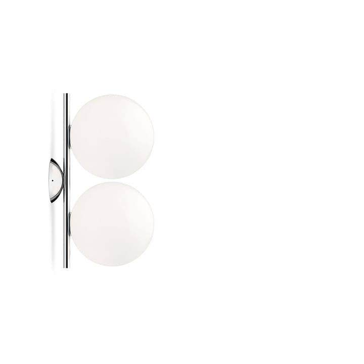 Lámpara de pared IC lights C/W1 Double - Cromo, opal - Flos