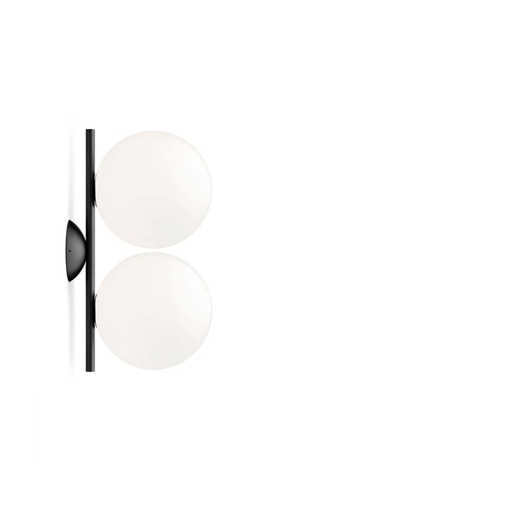 Lámpara de pared IC lights C/W1 Double - Negro, opal - Flos