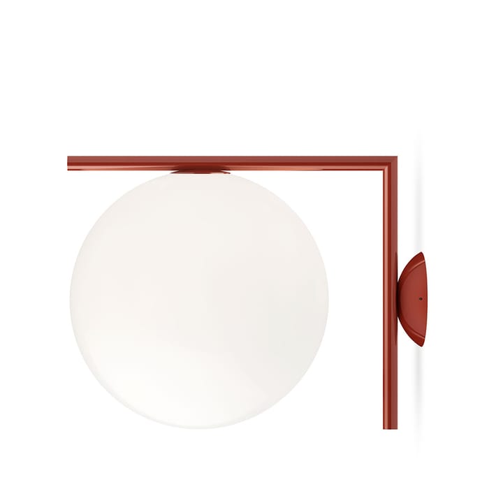 Lámpara de pared IC lights C/W2 - Burgundy, opal - Flos