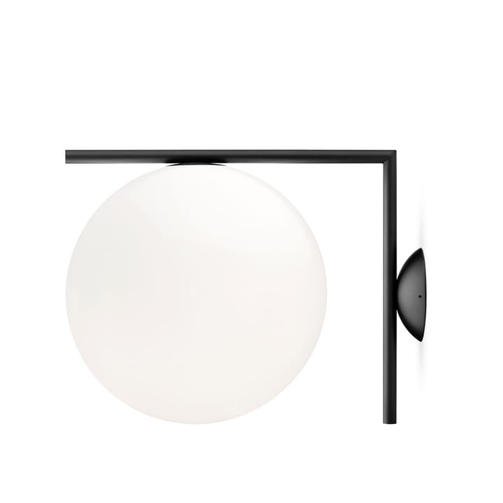 Lámpara de pared IC lights C/W2 - Negro, opal - Flos